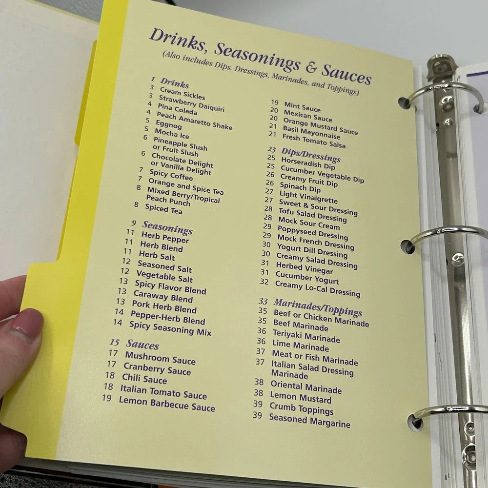 LA Weight Loss Centers Lite Cookbook‎ 2002 Ring Binder Healthy Recipes Diet Plan